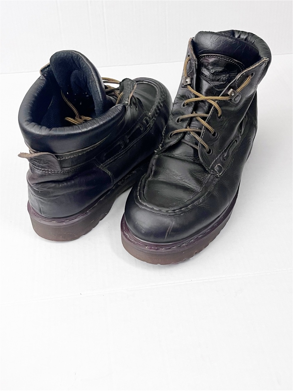 DR. MARTENS Vintage Dark Brown Leather Lace Up Boots UK 8 Men’s Size 9